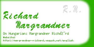 richard margrandner business card